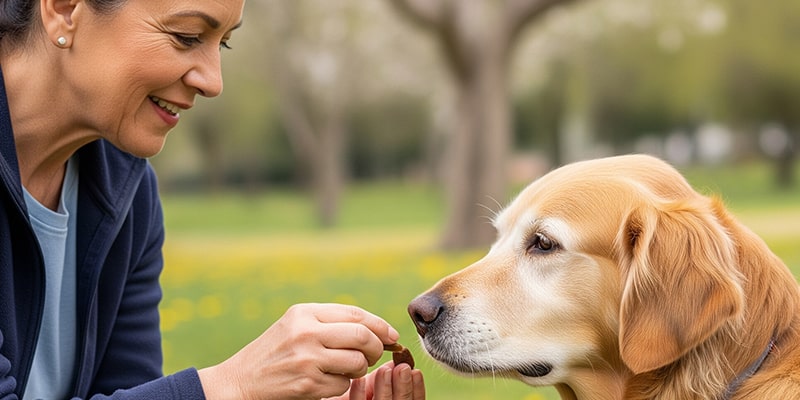 آموزش و تربیت سگ‌های مسن: چالش‌ها و راهکارها یک سگ پیر